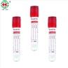 Aucun tube jetable de collection de sang de vide de chapeau rouge d'activateur