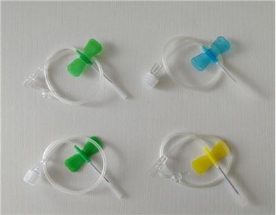 Ensemble de veines du cuir chevelu avec doubles ailes, Luer Slip