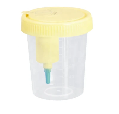 Conteneur médical d'échantillon d'urine, fabricant, vente directe, tasse d'urine, conteneur de selles d'urine sous vide 30ml 40ml 60ml 90ml Ce/ISO